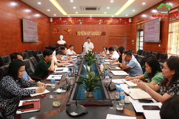Huyện ủy Quốc Oai tổ chức Hội nghị giao ban Quý I với MTTQ và các đoàn thể chính trị xã hội. 